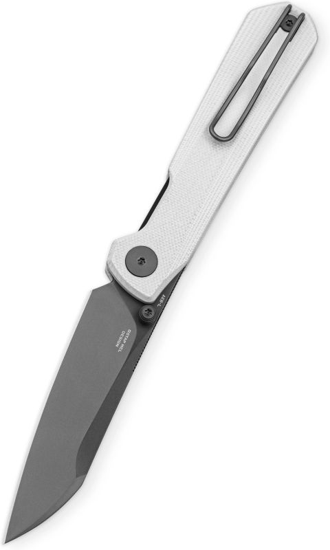 BESTECH Zatvárací nôž CURVEE LinerLock Grey PVD - white (BMK20D)