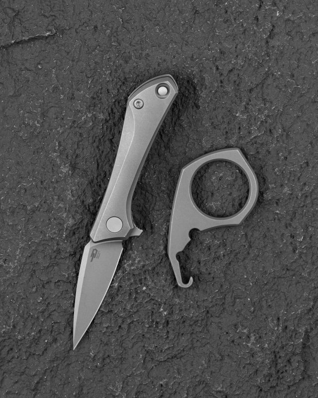 BESTECH Zatvárací nôž DUCI FrameLock - grey SW (BT2605B)
