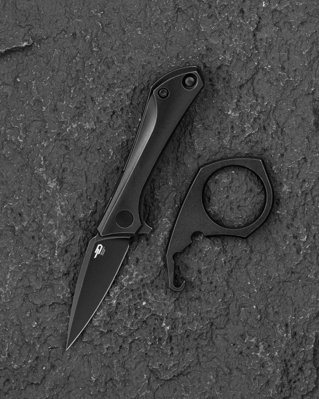 BESTECH Zatvárací nôž DUCI FrameLock Black PVD - black (BT2605C)