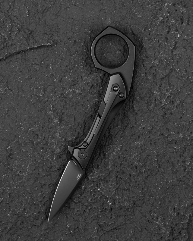 BESTECH Zatvárací nôž DUCI FrameLock Black PVD - black (BT2605C)