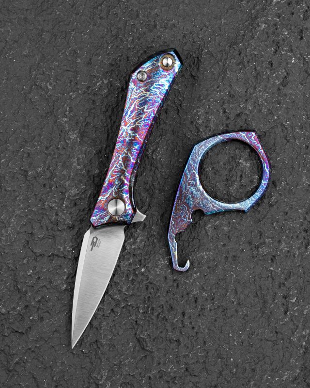 BESTECH Zatvárací nôž DUCI FrameLock - titanium lightning (BT2605D)