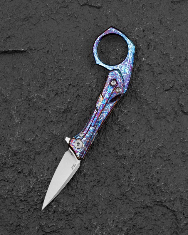 BESTECH Zatvárací nôž DUCI FrameLock - titanium lightning (BT2605D)