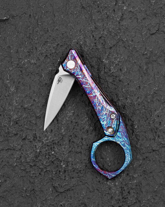 BESTECH Zatvárací nôž DUCI FrameLock - titanium lightning (BT2605D)
