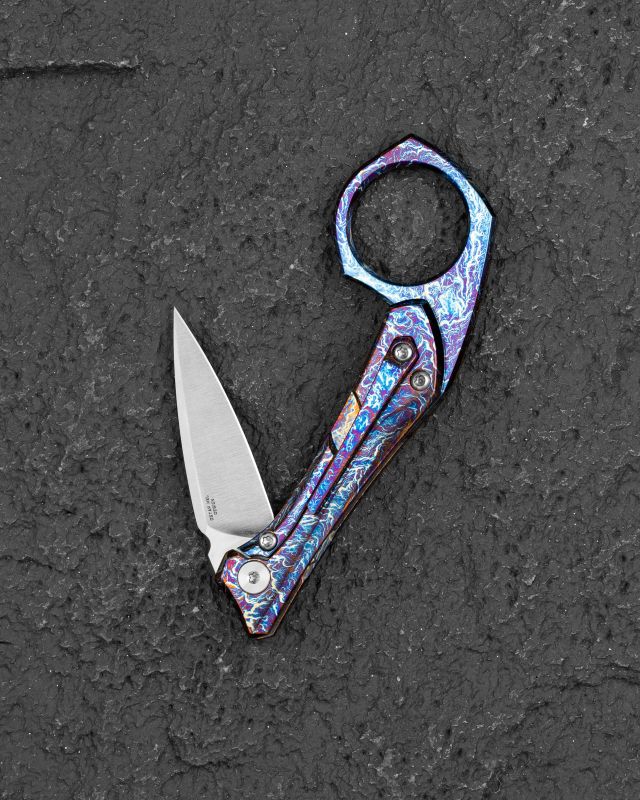 BESTECH Zatvárací nôž DUCI FrameLock - titanium lightning (BT2605D)