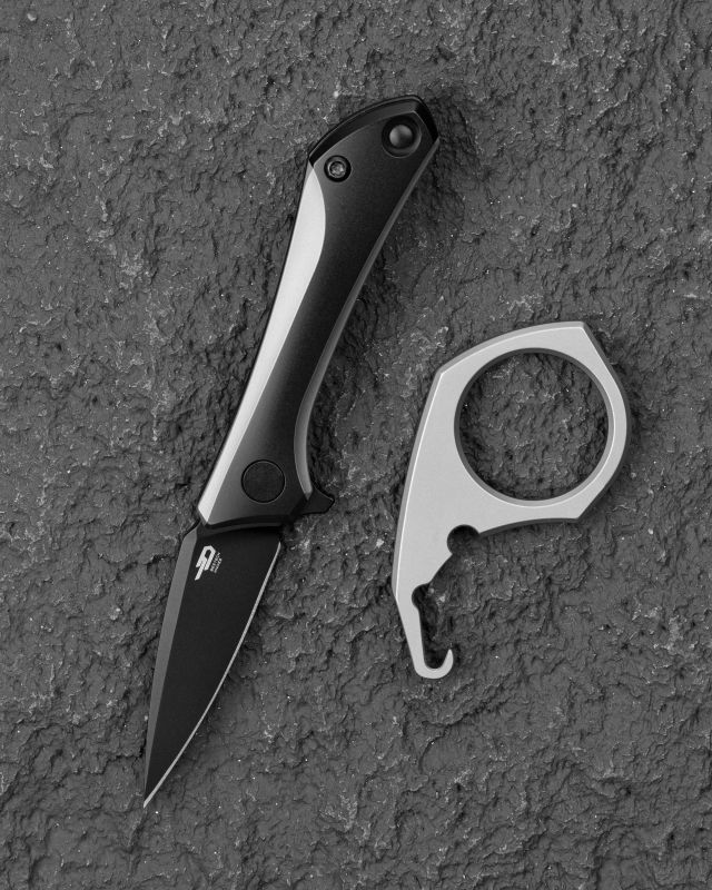 BESTECH Zatvárací nôž DUCI FrameLock Black PVD - grey (BT2605E)