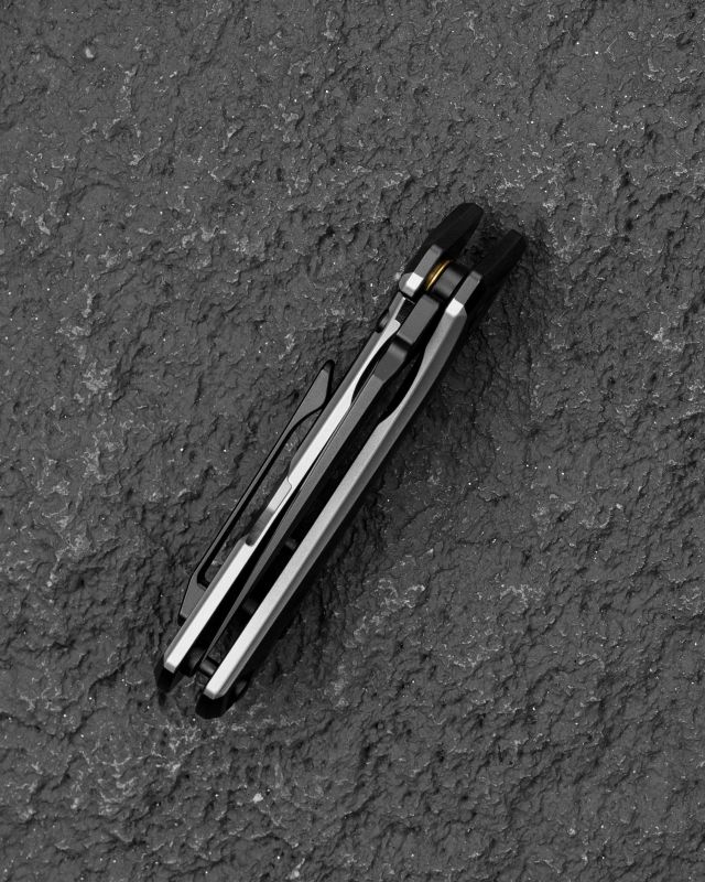 BESTECH Zatvárací nôž DUCI FrameLock Black PVD - grey (BT2605E)