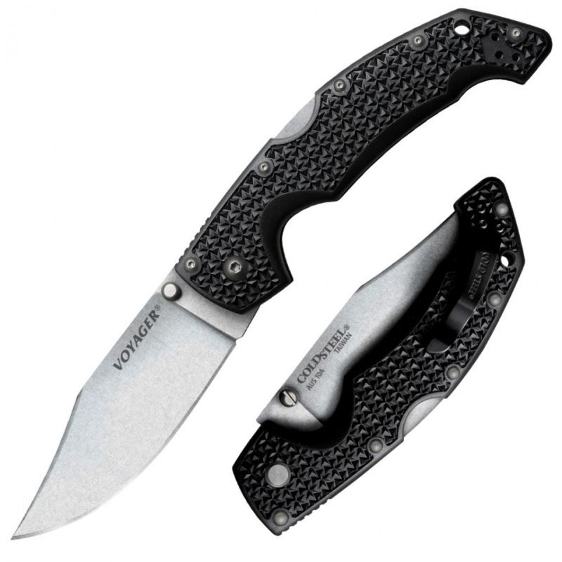 COLD STEEL Zatvárací nôž VOYAGER LARGE CLIP PLAIN (29AC)