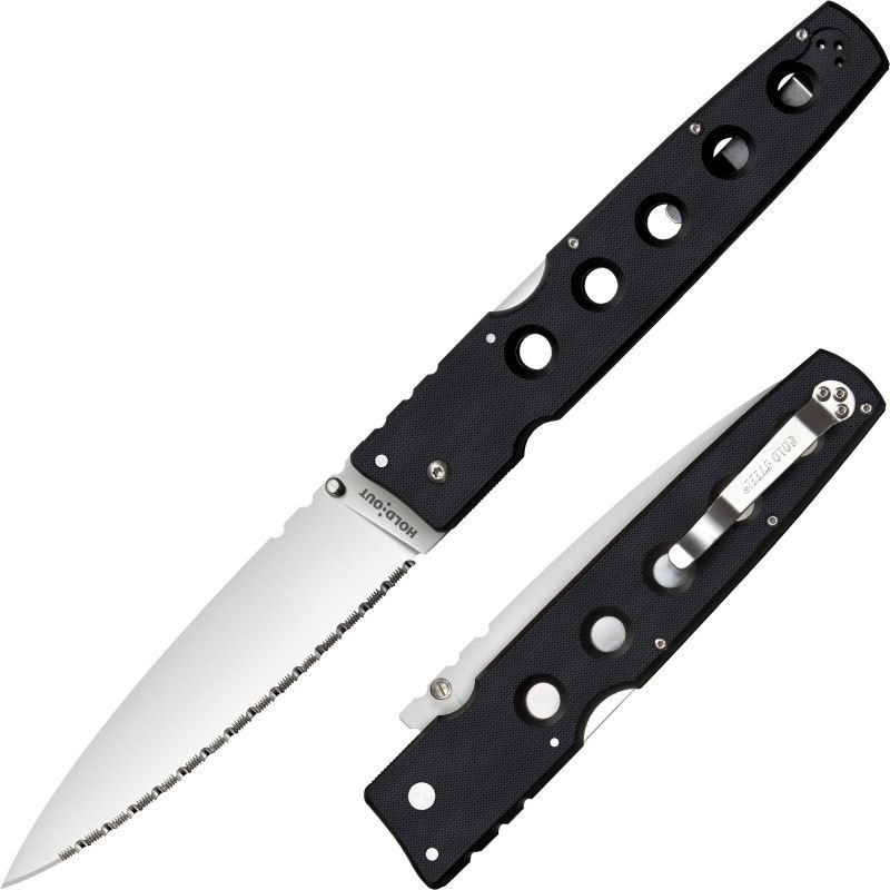 COLD STEEL Zatvárací nôž  HOLD OUT 6" BLADE FULL SERRATED EDGE (11G6S)