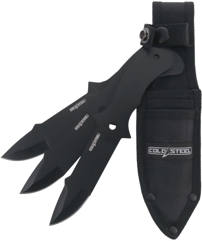 COLD STEEL Vrhacie nože 8.0in Throwing Knife Clip Point s puzdrom, 3ks (TH-80KVC3PK)