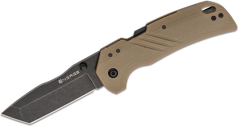 COLD STEEL Zatvárací nôž 3" ENGAGE TANTO POINT - flat dark earth (FL-30DPLT-BFZ)