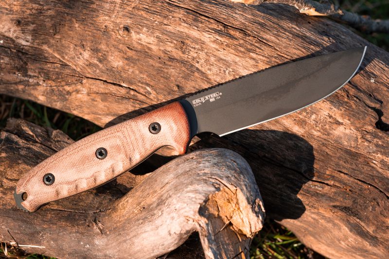 COLD STEEL Nôž s pevnou čepeľou 5" REPUBLIC BUSHCRAFT - linen micarta (FX-50FLD)