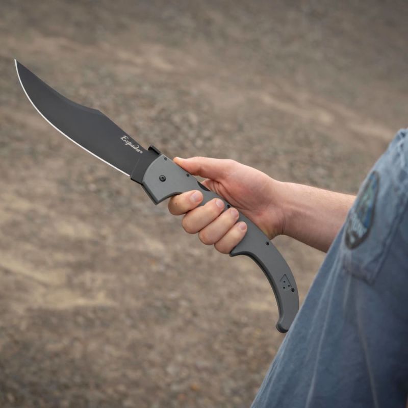 COLD STEEL Zatvárací nôž ESPADA XL G-10 AUS10A Black - grey (CS-62MGC-GRBK)