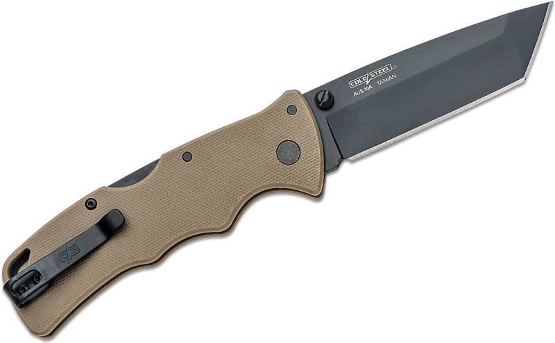 COLD STEEL Zatvárací nôž 3" Verdict Tanto AUS10A FDE (FL-C3T10AFDE)