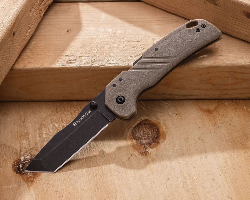 COLD STEEL Zatvárací nôž 3" ENGAGE TANTO POINT - flat dark earth (FL-30DPLT-BFZ)