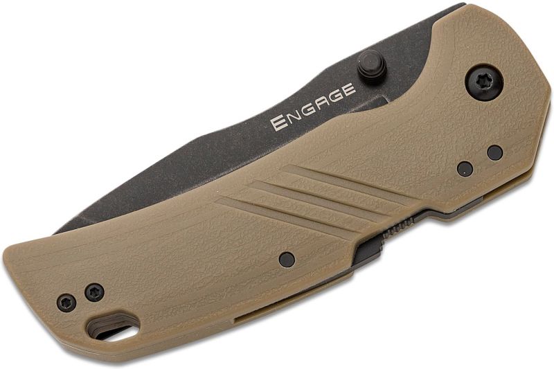 COLD STEEL Zatvárací nôž 3" ENGAGE TANTO POINT - flat dark earth (FL-30DPLT-BFZ)