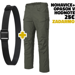 HELIKON Dlhé nohavice UTP PolyCotton Stretch RipStop + opasok EDC Magnetic belt  - taiga green (SP-UTL-SP-09)