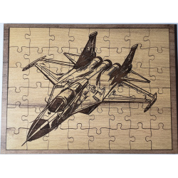 Muničák Drevené puzzle, stíhačka