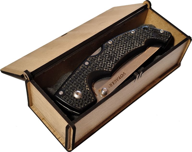 Municák box na zatvárací nožík, dub svetlý