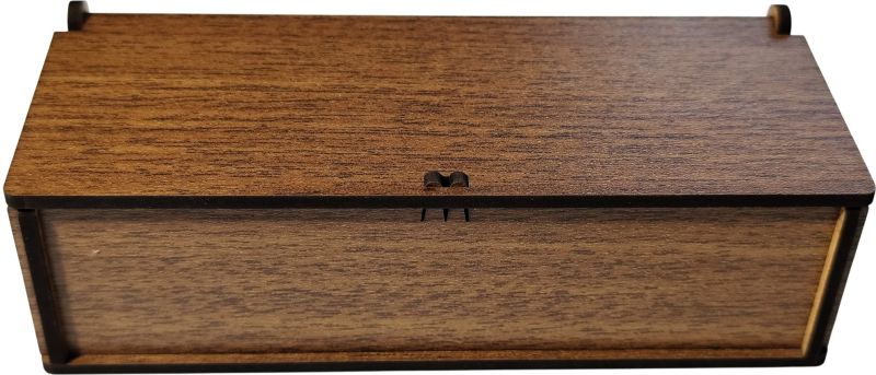 Municák box na zatvárací nožík, orech tmavý