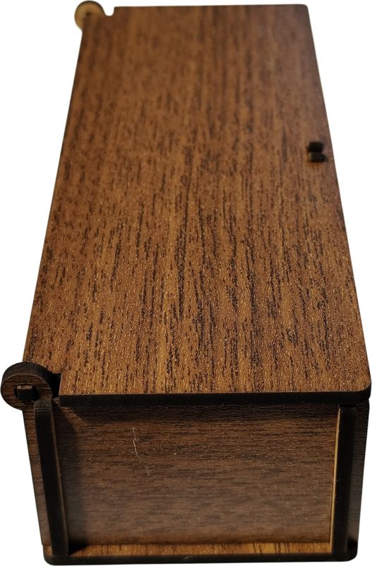 Municák box na zatvárací nožík, orech tmavý