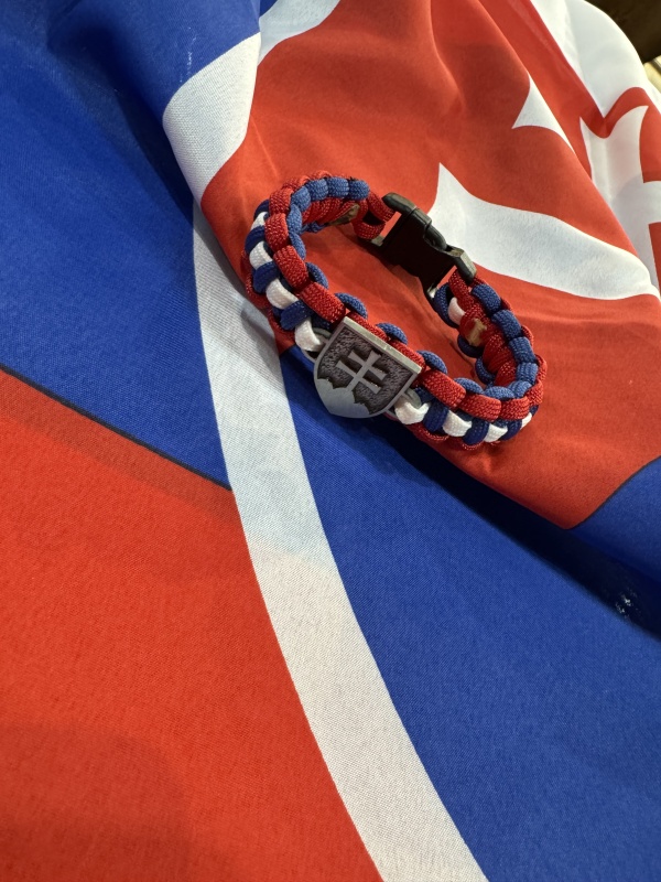 Paracord náramok Cobra - SLOVAKIA + SK znak