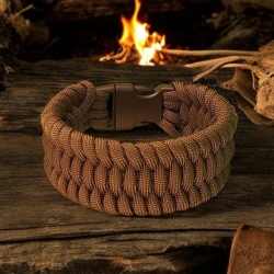 Paracord náramok Korytnacka, olivový