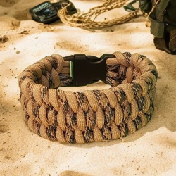 Paracord náramok Korytnacka, multicam / tan