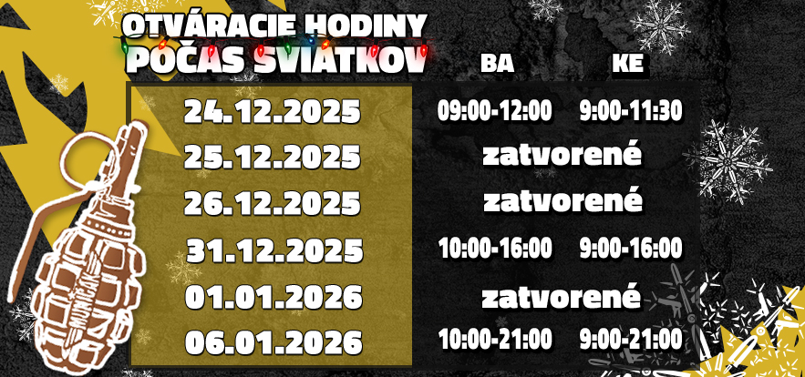 otváracie hodiny počas sviatkov